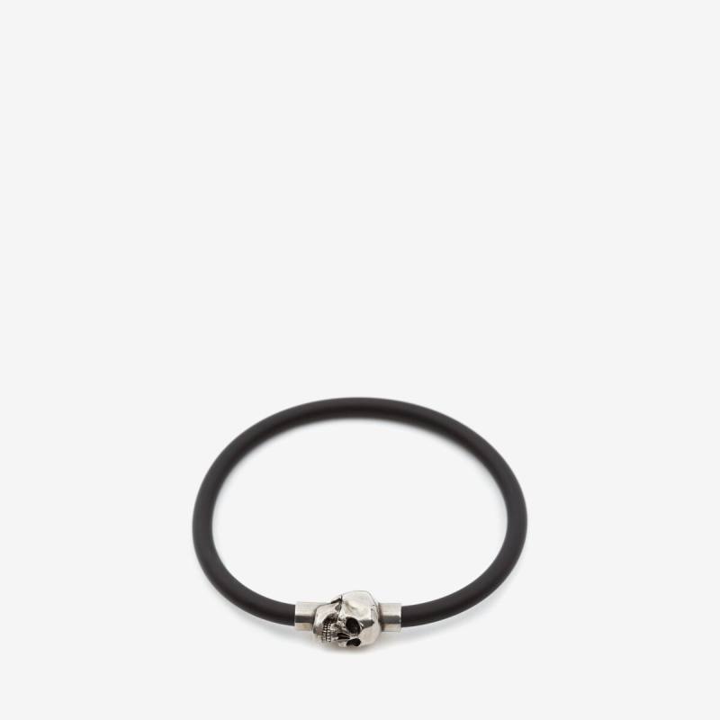 ALEXANDER MCQUEEN - Rubber cord Skull Bracelet - Item 7058461AAIK8560